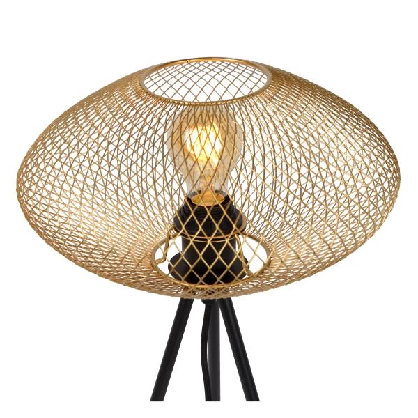 Lucide MESH - Table lamp - Ø 30 cm - 1xE27 - Matt Gold / Brass - detail 1